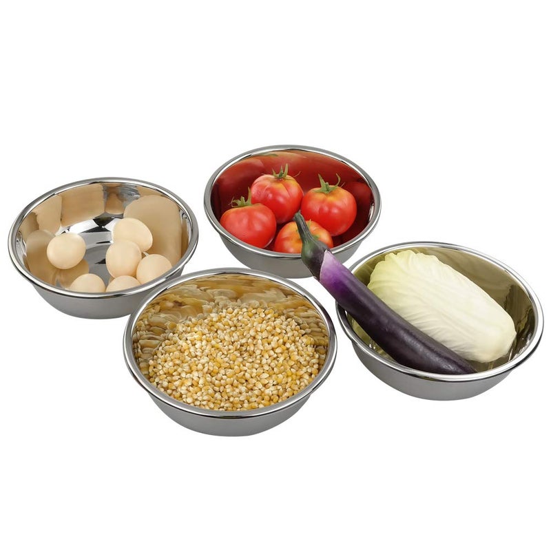 Doryh 18/10 Stainless Steel Mixing Bowls, Nesting Bowls for Meal Prep, Serving, Baking, Set of 4 - Image 5